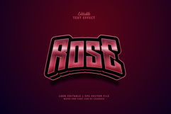 Rose Editable Text Effect Style Esport 3d Product Image 1
