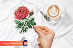 Rose Sticker, Floral Sticker, Decorative Rose Sticker Product Image 1