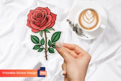 Rose Flower sticker, Floral Sticker, Botanical Sticker Product Image 1
