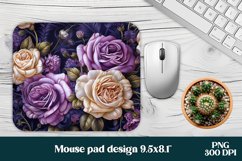 3d rose mouse pad sublimation | 3d mousepad PNG design