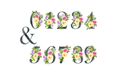 Watercolor roses alphabet. Product Image 4