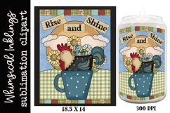 Rise And Shine-Rooster Coffee Sublimation Product Image 1