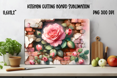 Flower kitchen board | Daisy glass board | Cutting board Product Image 1