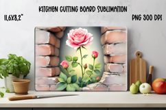 Flower kitchen board | Daisy glass board | Cutting board Product Image 1