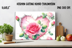 Flower kitchen board | Daisy glass board | Cutting board Product Image 1