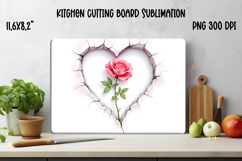 Flower kitchen board | Daisy glass board | Cutting board Product Image 1