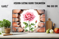 Flower kitchen board | Daisy glass board | Cutting board Product Image 1