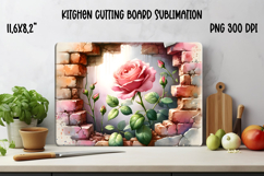 Flower kitchen board | Daisy glass board | Cutting board Product Image 1