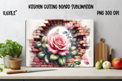 Flower kitchen board | Daisy glass board | Cutting board Product Image 1