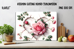 Flower kitchen board | Daisy glass board | Cutting board Product Image 1