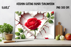 Flower kitchen board | Daisy glass board | Cutting board Product Image 1