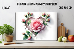 Flower kitchen board | Daisy glass board | Cutting board Product Image 1