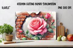 Flower kitchen board | Daisy glass board | Cutting board Product Image 1