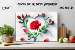 Flower kitchen board | Daisy glass board | Cutting board Product Image 1