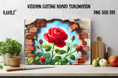 Flower kitchen board | Daisy glass board | Cutting board Product Image 1