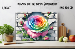 Flower kitchen board | Daisy glass board | Cutting board Product Image 1