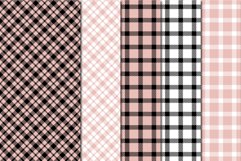 Buffalo Plaid Seamless Digital Papers - Rose Gold Product Image 5