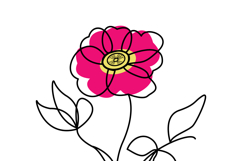 Minimalist Botanical Line Art Flower Set 6 Elements Product Image 2