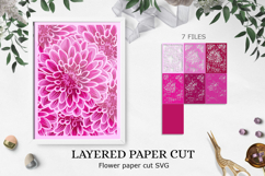 Bundle 3D layered paper cut flowers / Shadow box flower Product Image 2