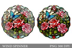 Roses Wind Spinner. Butterfly Wind Spinner Design Product Image 1