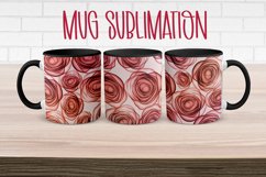 Mug Sublimation Wrap - Alcohol Ink Roses Design Product Image 1