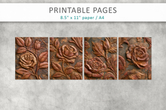 Vintage Rose Grunge Scrapbook Backgrounds Product Image 2