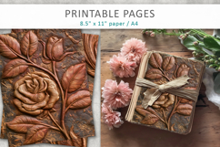 Vintage Rose Grunge Scrapbook Backgrounds Product Image 4