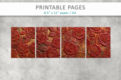 Grunge Floral Textured, Scrapbook Background Product Image 2