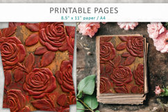Grunge Floral Textured, Scrapbook Background Product Image 3