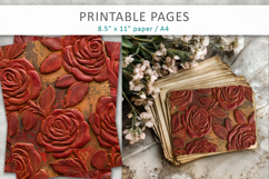 Grunge Floral Textured, Scrapbook Background Product Image 5