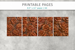 Rose Grunge Junk Journal, Scrapbook Background Product Image 2
