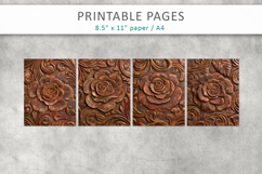 Rose Grunge Junk Journal, textured paper Product Image 2