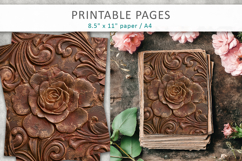 Rose Grunge Junk Journal, textured paper Product Image 3