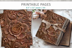 Rose Grunge Junk Journal, textured paper Product Image 1