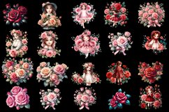 Roses clipart, Watercolor floral clipart Product Image 3