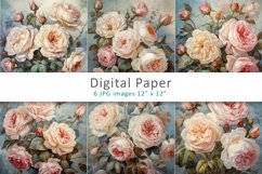 Roses Digital Paper/Background Product Image 1