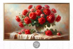 Valentine Frame Tv Art Roses