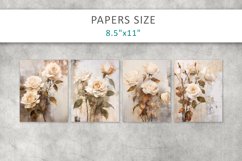 roses grunge junk journal pages, ATC card Product Image 3