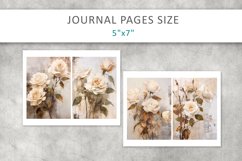 roses grunge junk journal pages, ATC card Product Image 4
