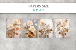 roses grunge junk journal pages, Printable Sheets Product Image 3
