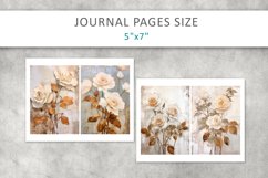 roses grunge junk journal pages, Printable Sheets Product Image 4