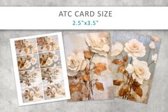 roses grunge junk journal pages, Printable Sheets Product Image 6