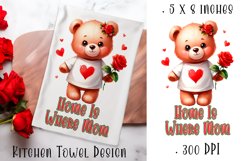 Mom's Kitchen | Home Is Where Mom Kitchen Towel Product Image 1