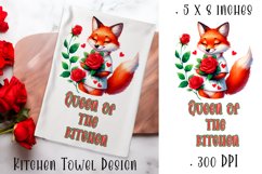Queen of the kitchen| Home Is Where Mom Kitchen Towel Product Image 1