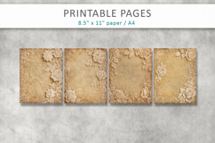 vintage lace rose mixed media papers Product Image 2