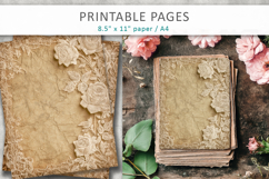 vintage lace rose mixed media papers Product Image 3