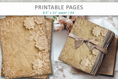 vintage lace rose mixed media papers Product Image 1