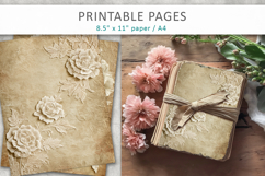 vintage lace rose background, scrapbook paper Product Image 3