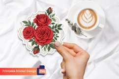 Roses Sticker, Botanical Roses Sticker Product Image 1