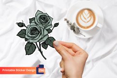 Roses Sticker, Rose Blossom Sticker, Floral Sticker Product Image 1